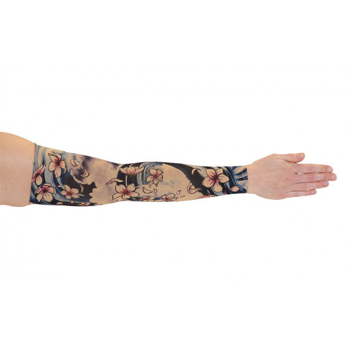 Sakura Beige Arm Sleeve by LympheDivas